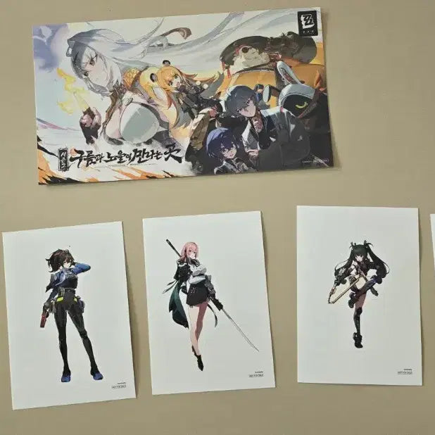 [BUNJANG] Zerobaseone Aniplex Cafe Collaboration Sticker + Postcard / 젠존제 애니플러스 엔젤디 콜라보 카페 한정 스티커+엽서