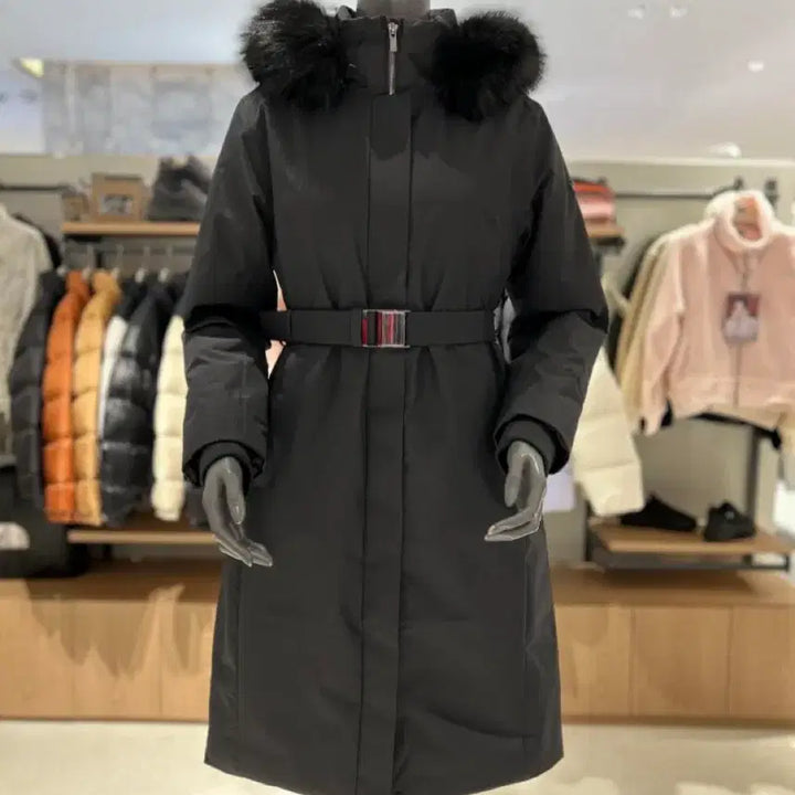 [BUNJANG] The North Face Gore-Tex Down Coat Belted Long Padded Jacket / 노스페이스  고어텍스 다운코트 벨티드 롱패딩 새상품 95(L)