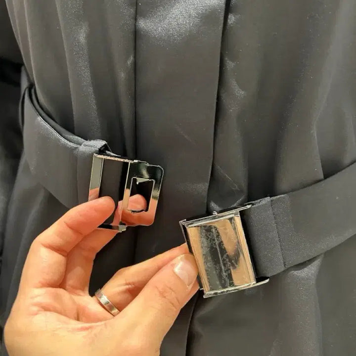 [BUNJANG] The North Face Gore-Tex Down Coat Belted Long Padded Jacket / 노스페이스  고어텍스 다운코트 벨티드 롱패딩 새상품 95(L)