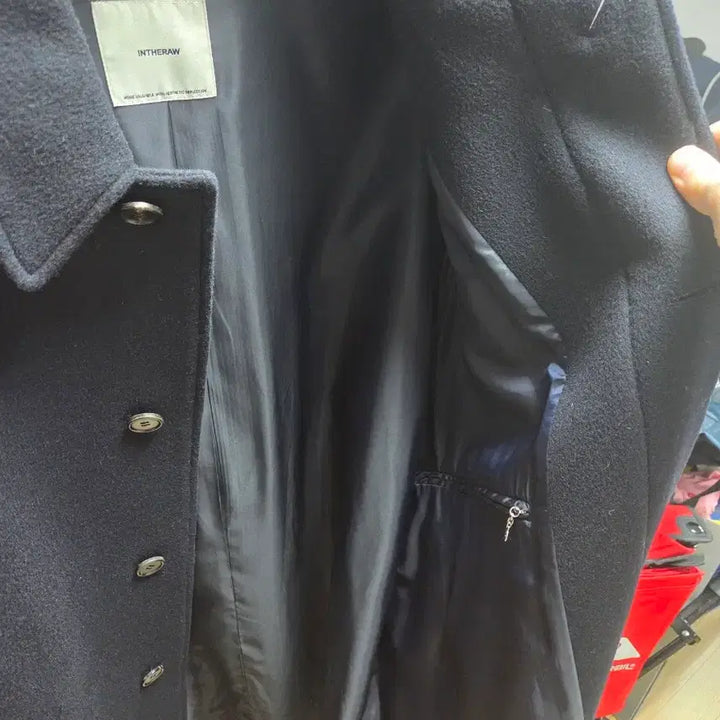 [BUNJANG] In The Row Wool Cashmere Balmacaan Coat - Navy - Size 3 / 인더로우 울캐시 발마칸 코트 네이비 3사이즈