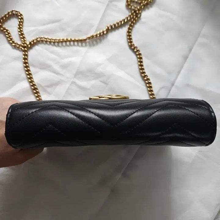 [BUNJANG] Gucci Marmont Mini Chain Bag - Black / 구찌 마몽 체인 미니백 블랙 풀박스