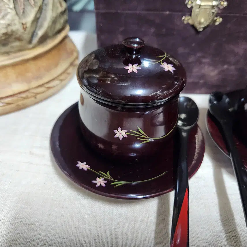 [BUNJANG] Cheongmok Kim Hwan-kyung Celadon Tea Set with Deer&
