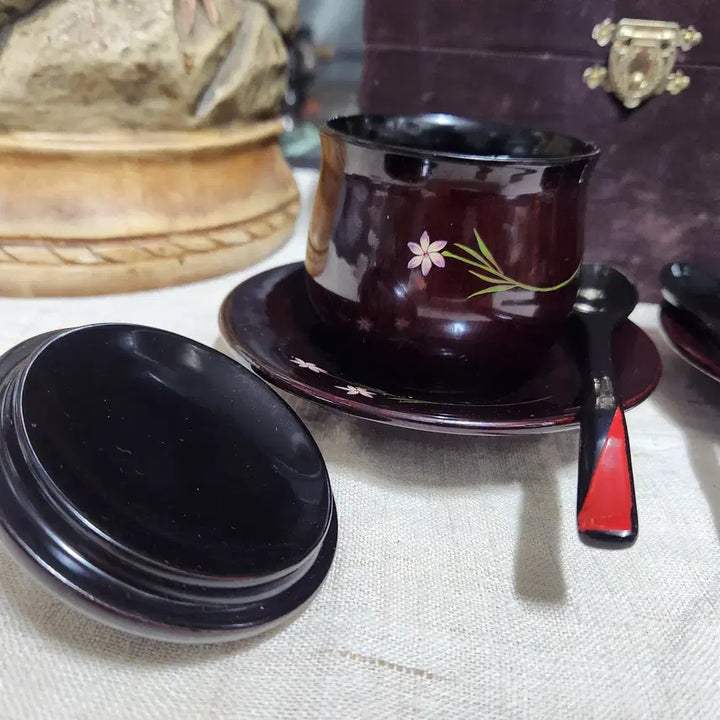 [BUNJANG] Cheongmok Kim Hwan-kyung Celadon Tea Set with Deer&