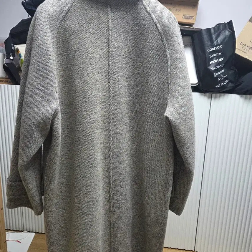 [BUNJANG] Time Homme Herringbone Balmacan Coat / 타임옴므 발마칸 코트