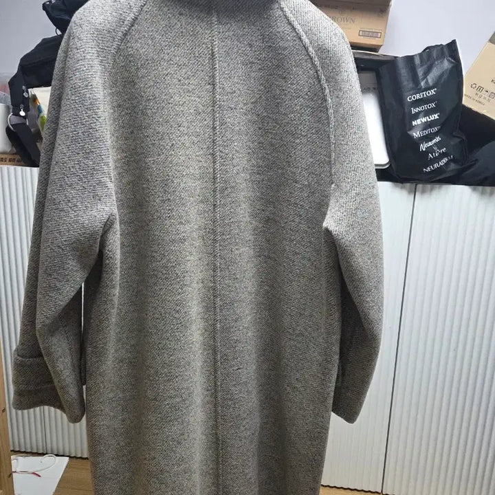 [BUNJANG] Time Homme Herringbone Balmacan Coat / 타임옴므 발마칸 코트