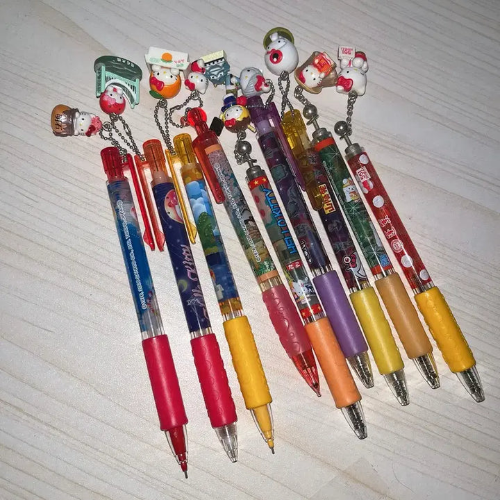 [BUNJANG] Vintage Hello Kitty Bundle Set Strap Sharpie Pen / 일괄)고전키티스트랩/고전키티샤프/볼펜/킽스