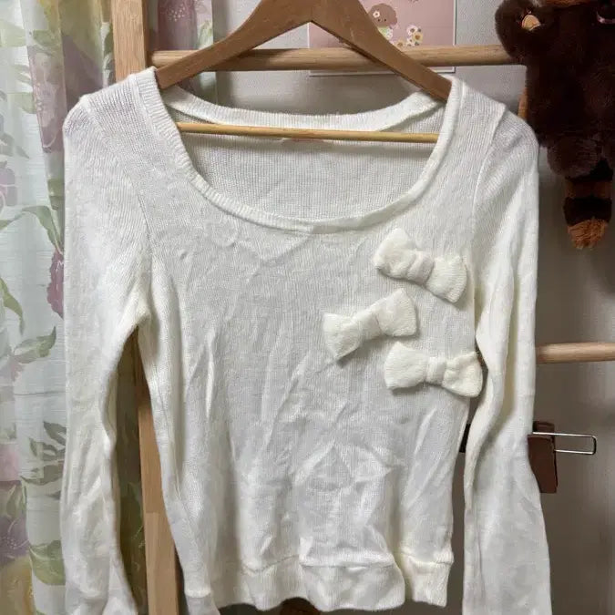 [BUNJANG] Liz Lisa Vintage Knit Shirt / 5만원 이상 구매자 사은품) 리즈리사 빈티지 니트 셔츠