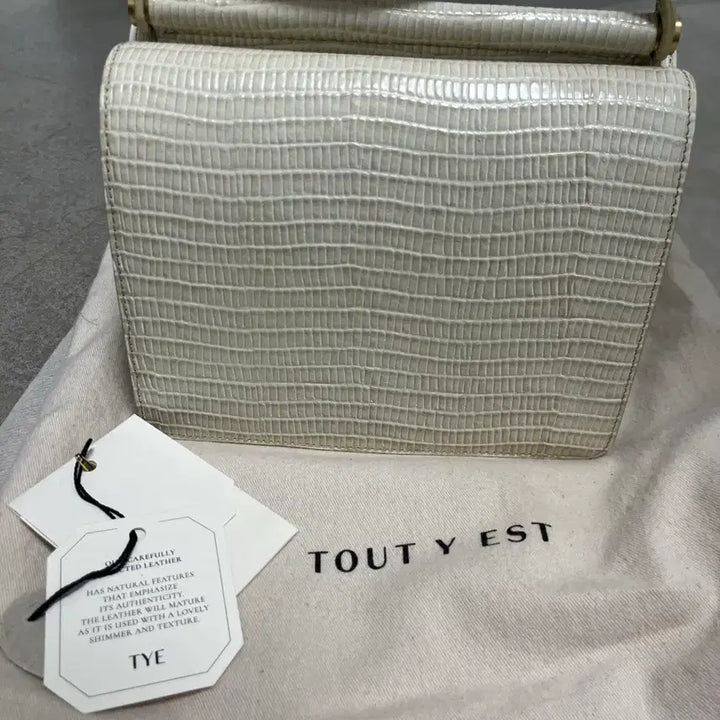 [BUNJANG] Tout Y Est Pommel Mini Bag Lizard White / 투티에 포멜 미니백 리자드 화이트