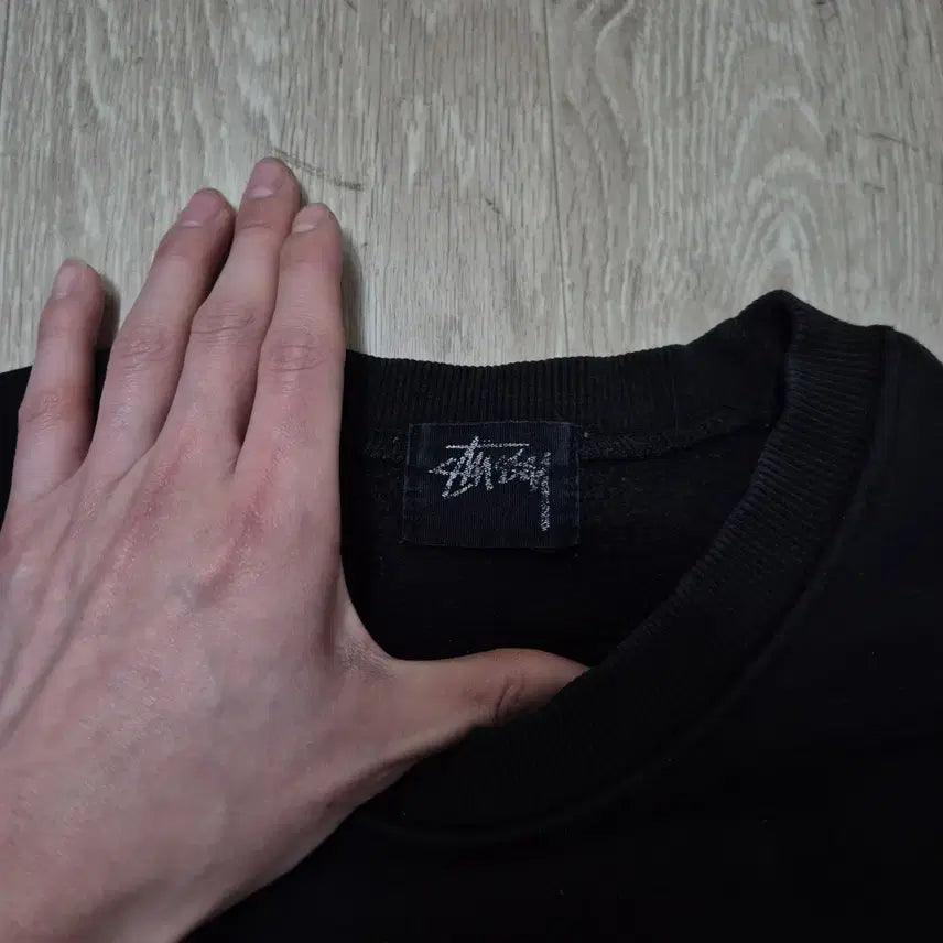 [BUNJANG] Stussy Stock Big Logo Fleece Sweatshirt / 스투시 스탁 빅로고 기모 맨투맨 M(95)