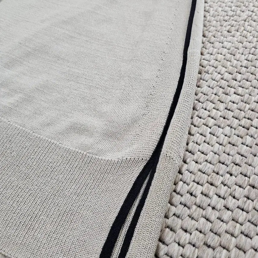 [BUNJANG] Time Long Knit Vest Beige Cardigan / 타임 롱 니트 조끼 베이지 가디건형