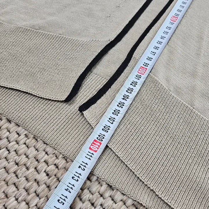 [BUNJANG] Time Long Knit Vest Beige Cardigan / 타임 롱 니트 조끼 베이지 가디건형