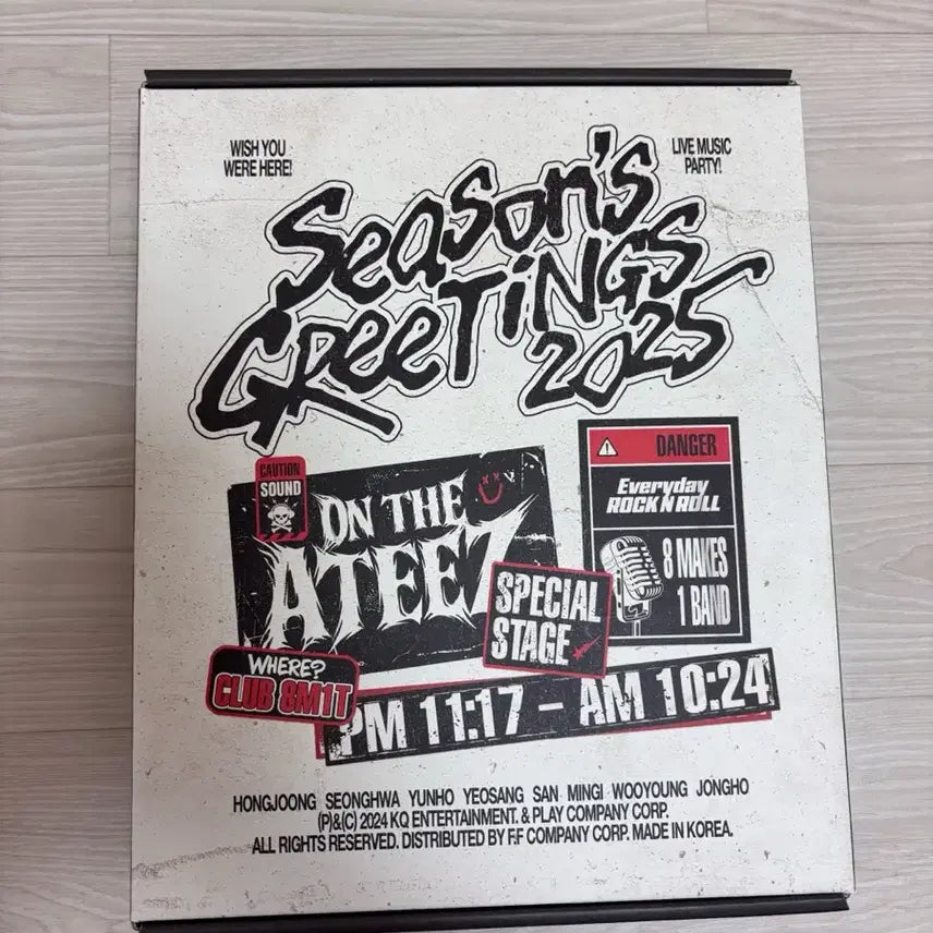 [BUNJANG] ATEEZ 2025 Season's Greetings Full Package / 에이티즈 2025 시즌그리팅 포카 제외 풀구성