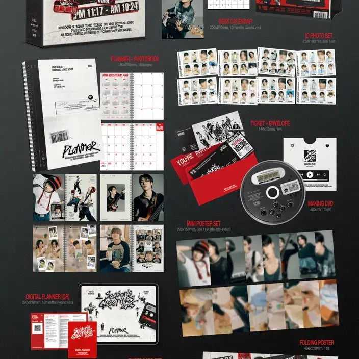 [BUNJANG] ATEEZ 2025 Season's Greetings Full Package / 에이티즈 2025 시즌그리팅 포카 제외 풀구성
