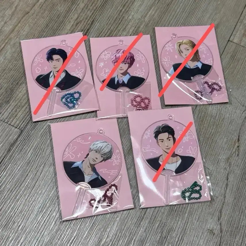 [BUNJANG] PLAVE Fan & Picket Keyring / 플레이브 부채 피켓 키링