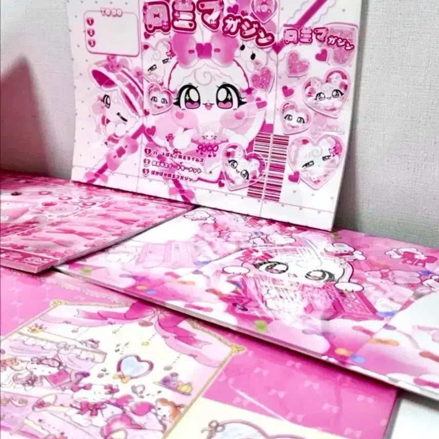 [BUNJANG] Gift Character Wrapping Paper Set (5 Types) / 선물 포장 랩핑지 (5종) set (총 150장)