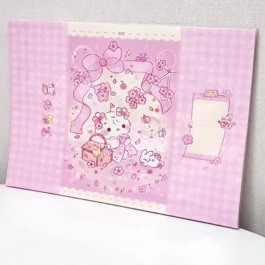 [BUNJANG] Gift Character Wrapping Paper Set (5 Types) / 선물 포장 랩핑지 (5종) set (총 150장)