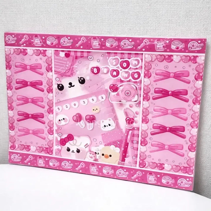 [BUNJANG] Gift Character Wrapping Paper Set (5 Types) / 선물 포장 랩핑지 (5종) set (총 150장)