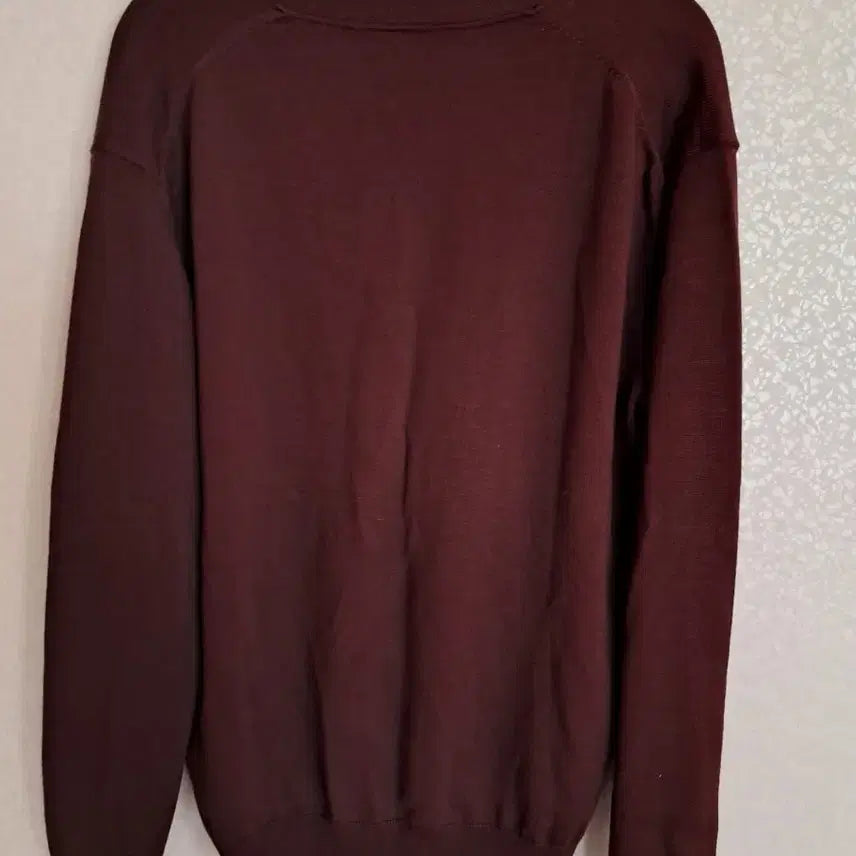 [SOLD OUT] 라코스테 브이넥 가디건 버건디 100