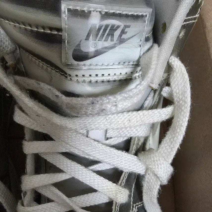 [BUNJANG] Nike CLOT Dunk High Flux Silver Sneakers / 나이키 x 클랏 덩크 하이 플럭스 DH444실버 (정품)