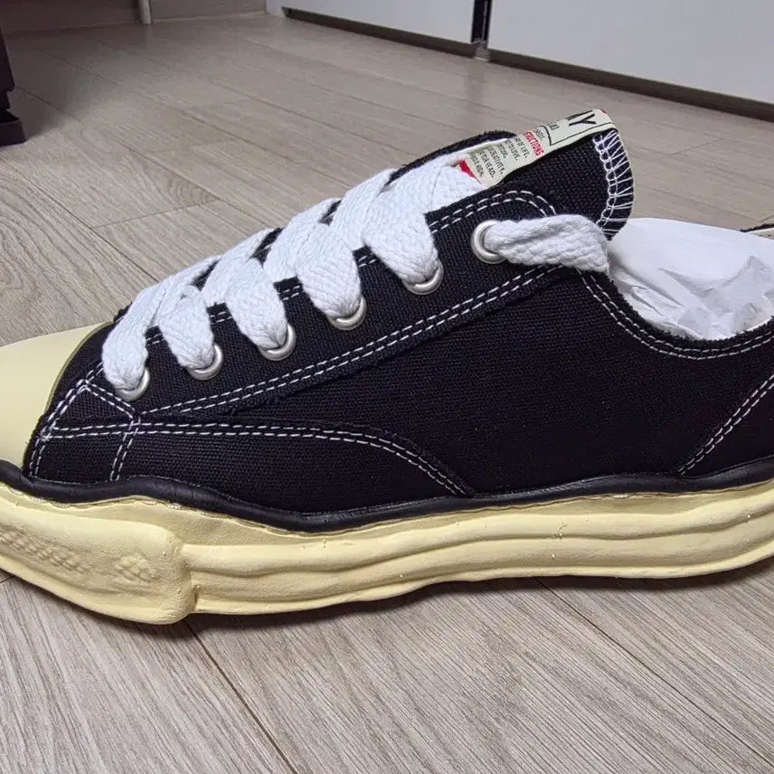 [BUNJANG] Maison Mihara Yasuhiro Peterson VL OG Canvas Low-Top Sneakers Black / 메종 미하라 야스히로 피터슨 VL OG 솔 캔버스 로우탑 스니커즈 블랙