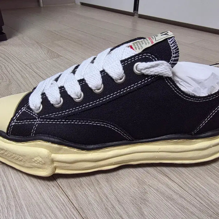 [BUNJANG] Maison Mihara Yasuhiro Peterson VL OG Canvas Low-Top Sneakers Black / 메종 미하라 야스히로 피터슨 VL OG 솔 캔버스 로우탑 스니커즈 블랙