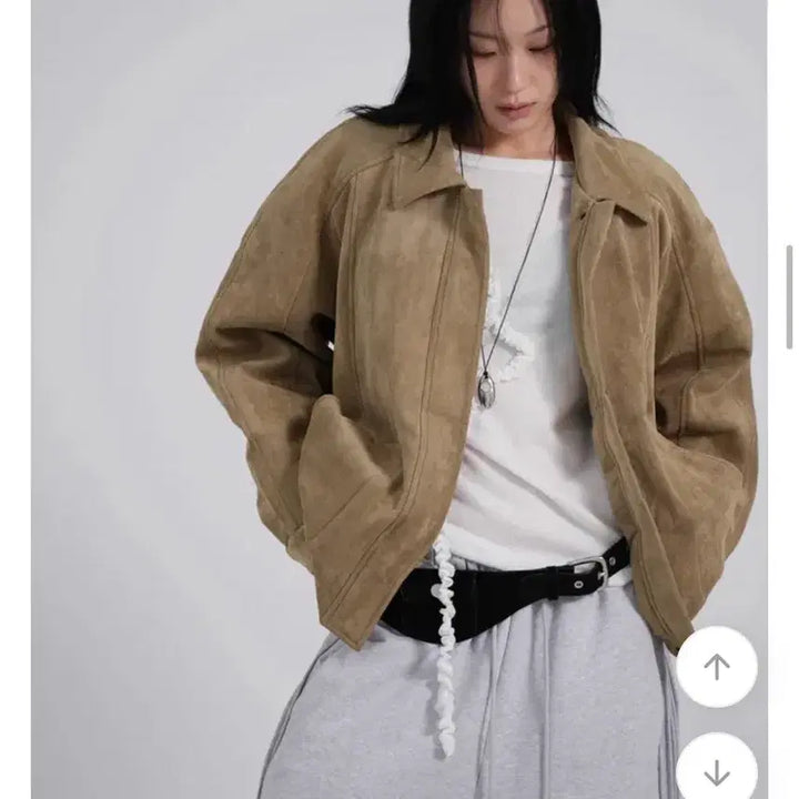 [BUNJANG] Bass Suede Blouson Jacket / 바스 스웨이드 블루종 자켓