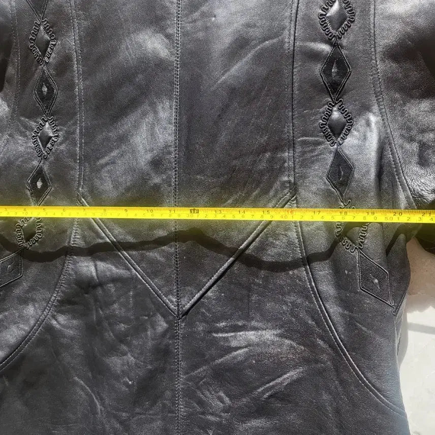 [BUNJANG] Black Fox Fur Leather Half Coat / 블랙 폭스퍼 양가죽 하프코트