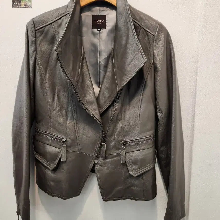 [BUNJANG] ROBO TREND Leather Jacket 77 / ROBO TREND 가죽 자켓 77사이즈