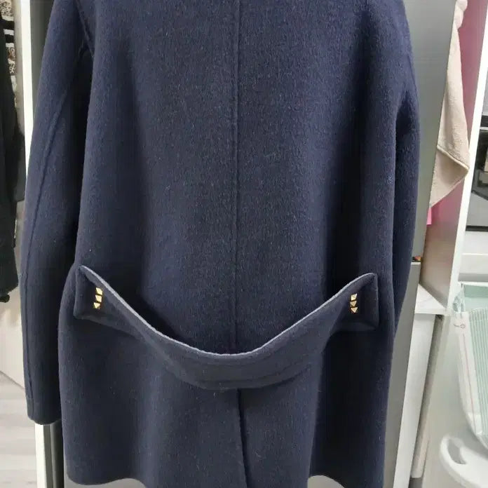 [BUNJANG] Marni Navy Studded Double Coat / 마르니 네이비 스터드 장식 더블 코트