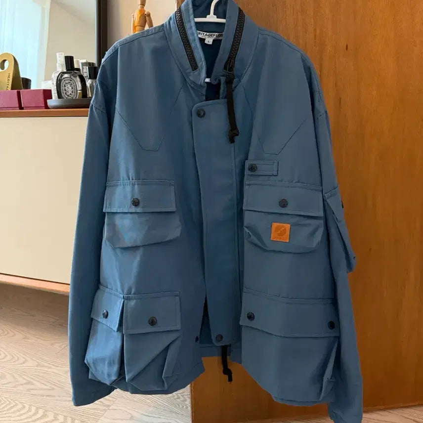 [BUNJANG] Heritagefloss Camera Jacket Blue L / 헤리티지플로스 카메라 자켓 블루 L