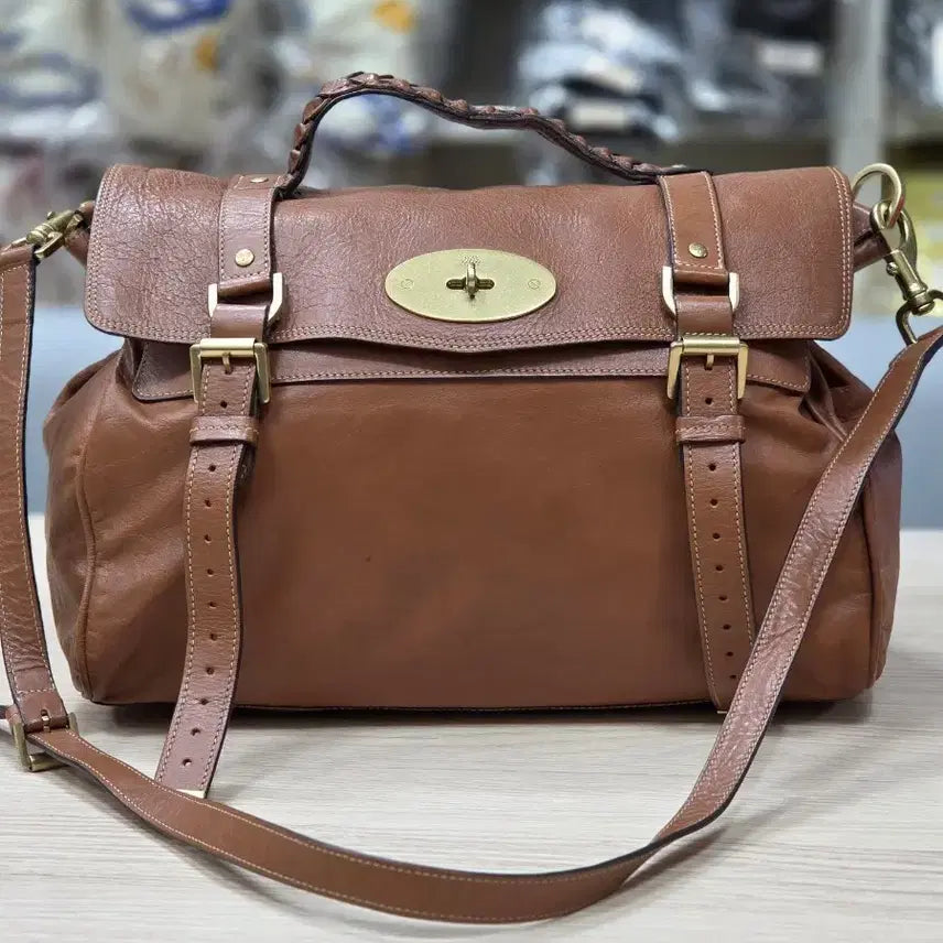 [BUNJANG] Mulberry Alexa Bag Brown Oversized / 정품 멀버리 알렉사 백 브라운 오버사이즈