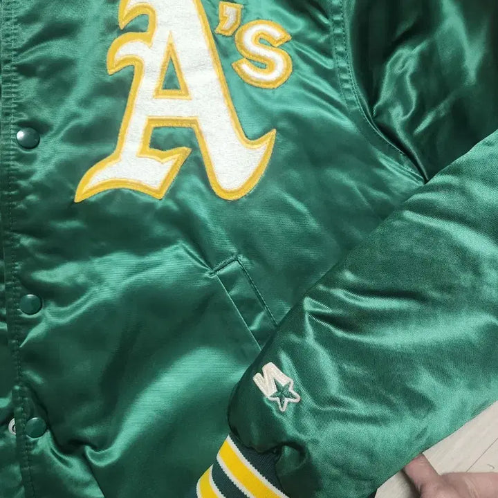 [BUNJANG] Starter Oakland Athletics Varsity Jacket / 스타터 90s 빈티지 오클랜드 애슬레틱스 야구 바시티 자켓