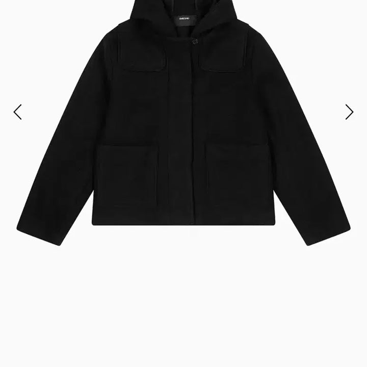 [SOLD OUT] 오헤시오 HOODED HALF COAT, BLACK