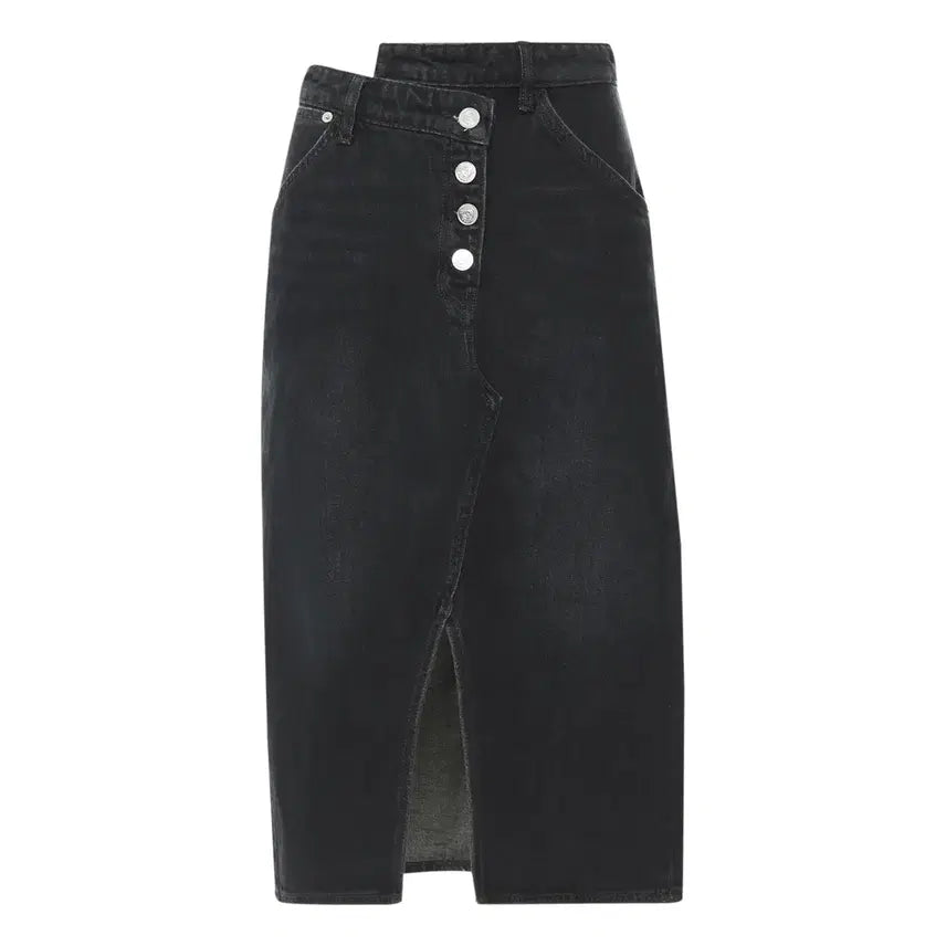 [BUNJANG] Current Elliott Asymmetric Denim Skirt 25 / 커런트엘리엇 언발란스 데님 스커트 25