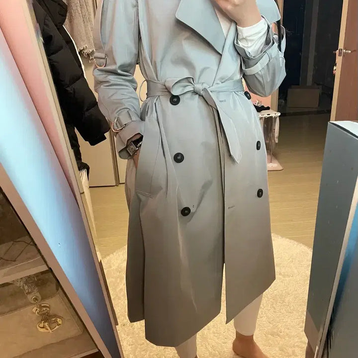 [BUNJANG] Mari Market Trench Coat / 마리마켓 디버클 트렌치코트