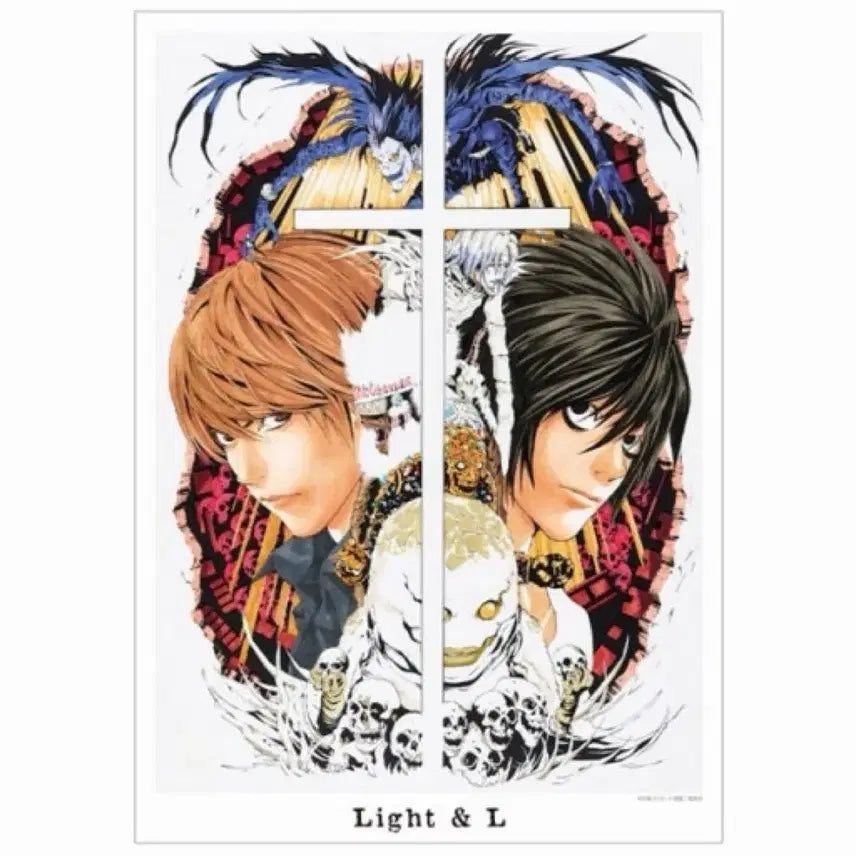 [BUNJANG] Death Note Light L Almacen A3 Poster / 데스노트 라이토 엘 알마비앙카 a3 공식 포스터 굿즈