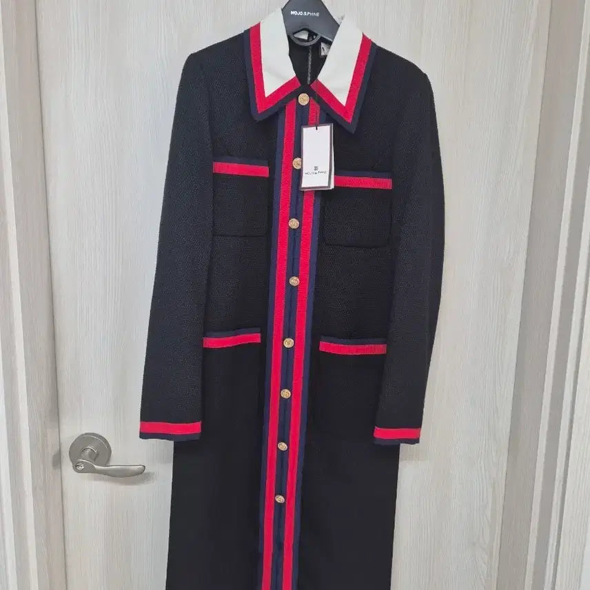 [BUNJANG] MojoSphin Red Accented Dress / 모조에스핀 레드배색 원피스