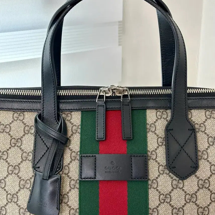 [BUNJANG] Gucci Supreme Duffle Bag / 구찌 수프림 더플백 여행가방 / 구찌 보스턴백