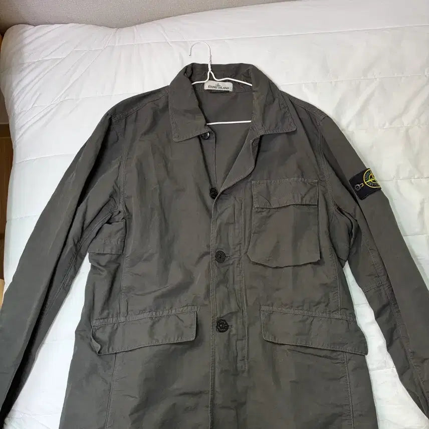 [BUNJANG] Stone Island Tela TC Cotton Jacket Dark Gray L / 스톤아일랜드 텔라 코튼 tc 자켓 다크그레이 L