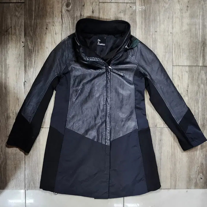 [BUNJANG] D.Demu Leather and Knit Jacket / 디데무가죽배색자켓