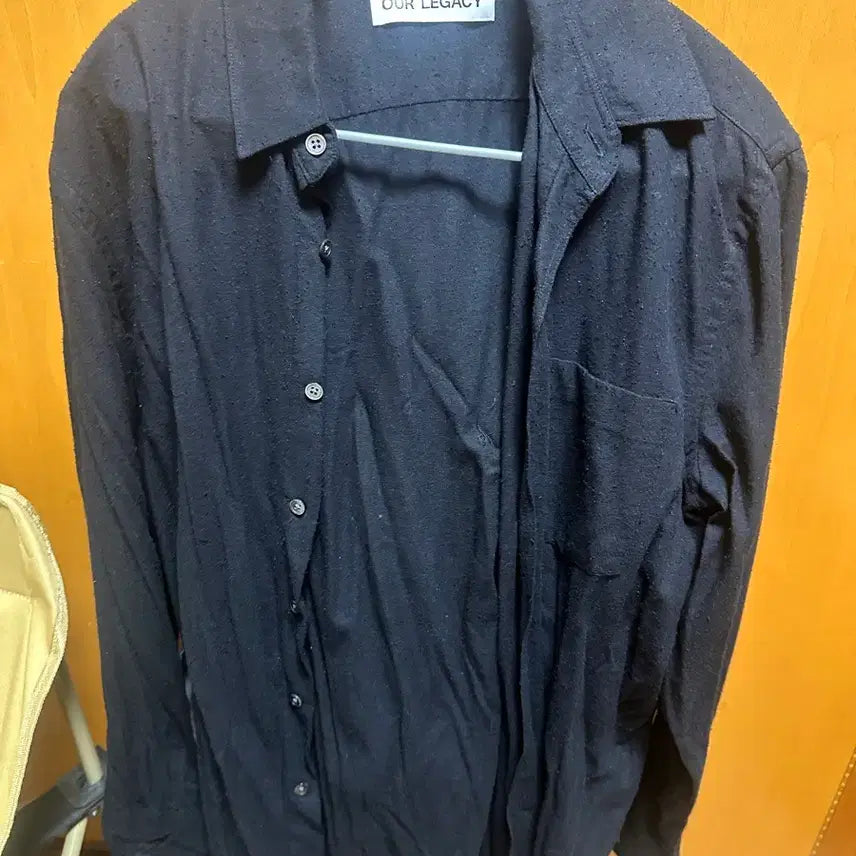 [BUNJANG] Our Legacy Black Silky Shirt / 아워레가시 블랙 실키 셔츠