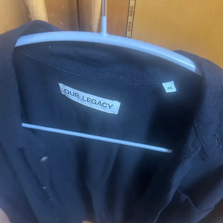 [BUNJANG] Our Legacy Black Silky Shirt / 아워레가시 블랙 실키 셔츠