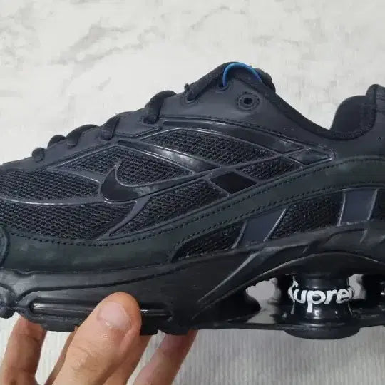[BUNJANG] Nike Supreme Shox Ride 2 SP Black Sneakers / 나이키 슈프림 샥스 라이드 2 sp 블랙 270
