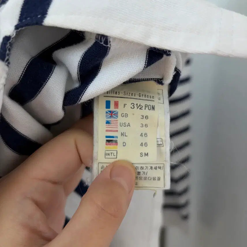 [BUNJANG] Saint James Striped Long Sleeve T-shirt / 세인트제임스 스트라이프 긴팔 티셔츠(36)