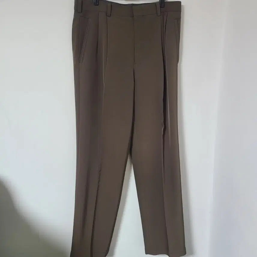 [BUNJANG] Brown Pleated Suit Pants 32 / 브라운 핀턱 정장 바지32