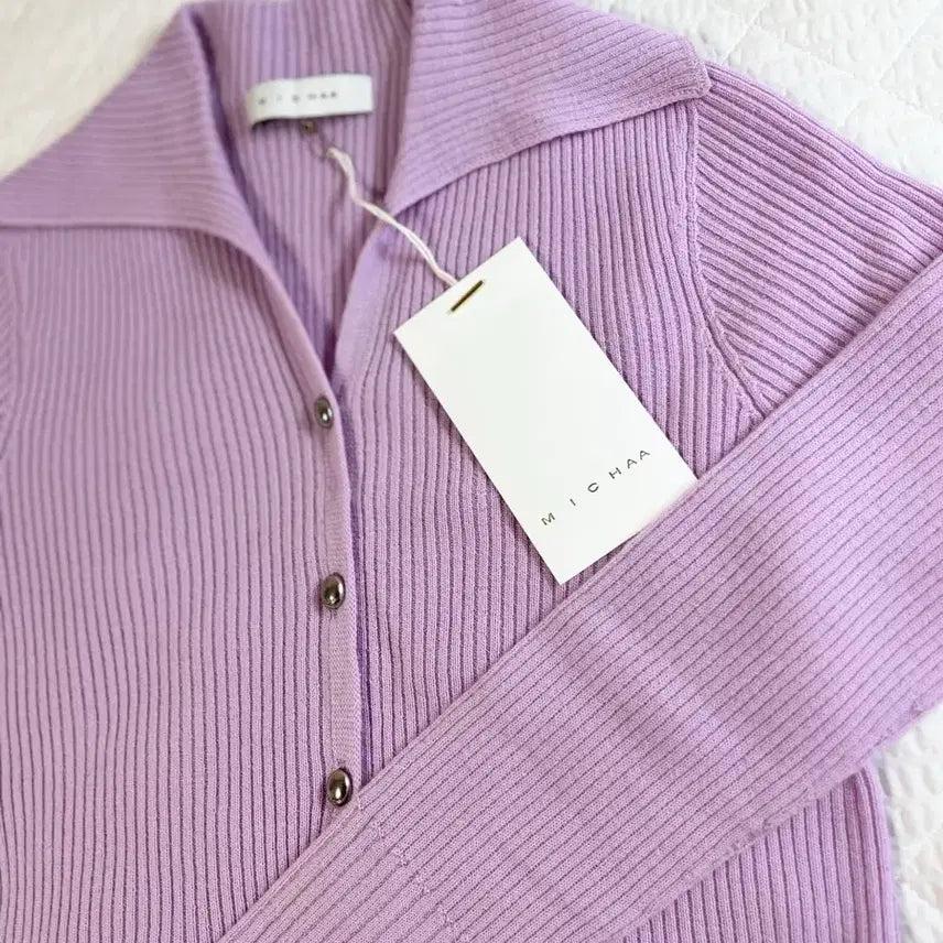 [BUNJANG] MICHAA V-Neck Knit Sweater / 미샤 여성 브이넥 카라 니트 핑크 55