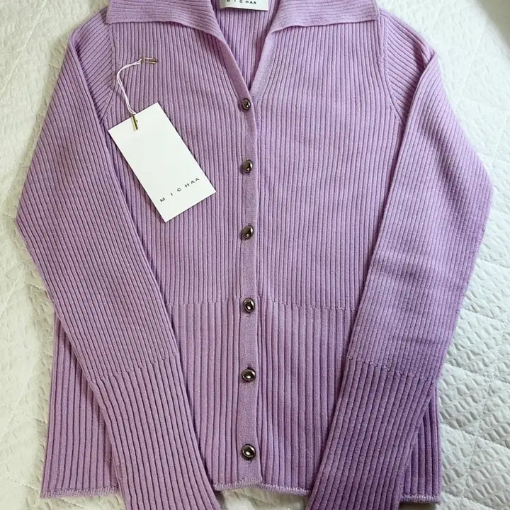 [BUNJANG] MICHAA V-Neck Knit Sweater / 미샤 여성 브이넥 카라 니트 핑크 55