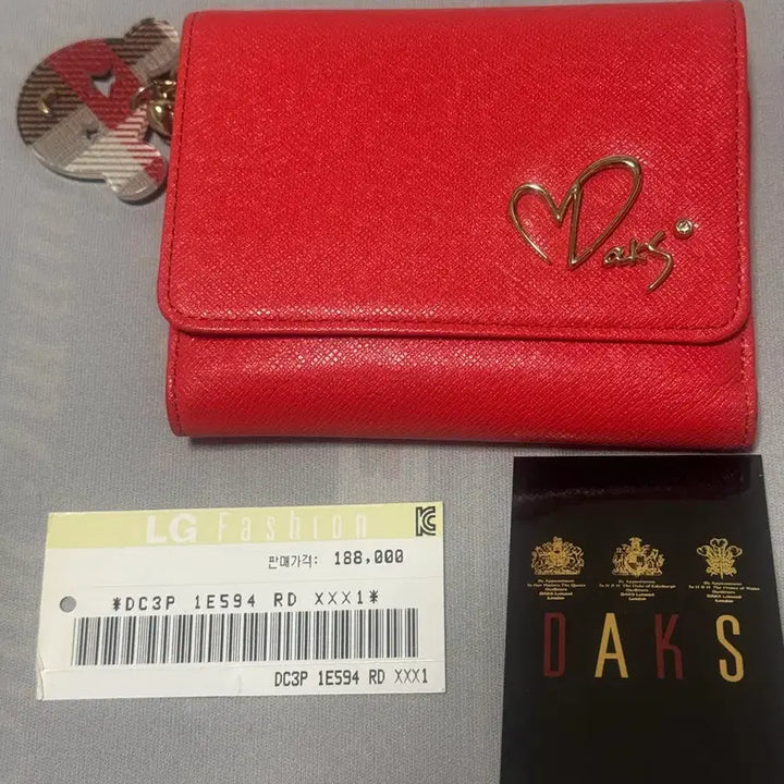 [BUNJANG] Daks Women's Heart Logo Point Wallet / 닥스 여성 반지갑(정가18.8만 / 하트로고 포인트)