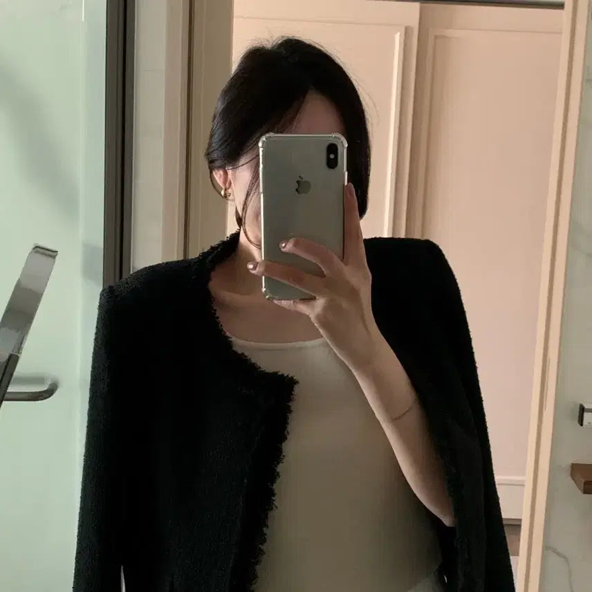 [BUNJANG] Aisle Black Tweed Jacket / Aisle 아일 블랙 트위드 자켓 트위드자켓