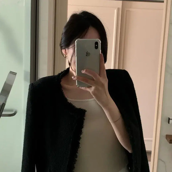 [BUNJANG] Aisle Black Tweed Jacket / Aisle 아일 블랙 트위드 자켓 트위드자켓